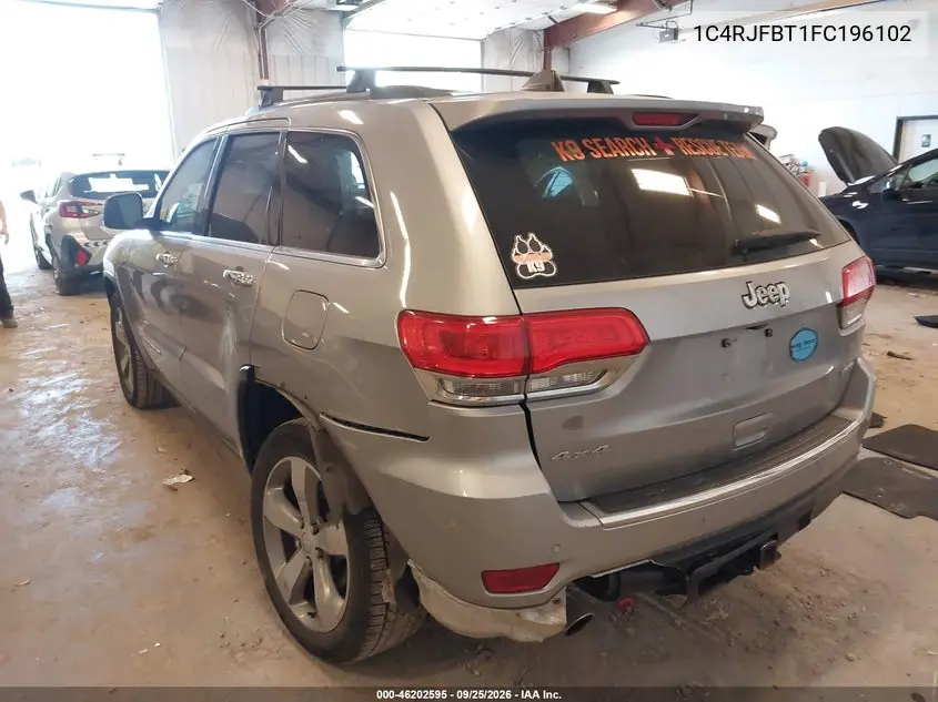 2015 JEEP GRAND CHEROKEE VIN 1C4RJFBT1FC196102 — фото 3