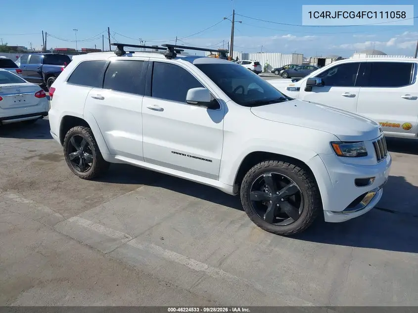 JEEP GRAND CHEROKEE 2015, VIN 1C4RJFCG4FC111058