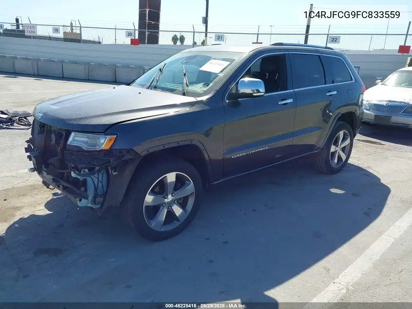 2015 JEEP GRAND CHEROKEE VIN 1C4RJFCG9FC833559 — фото 2