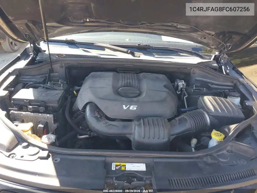 2015 JEEP GRAND CHEROKEE VIN 1C4RJFAG8FC607256 — фото 10