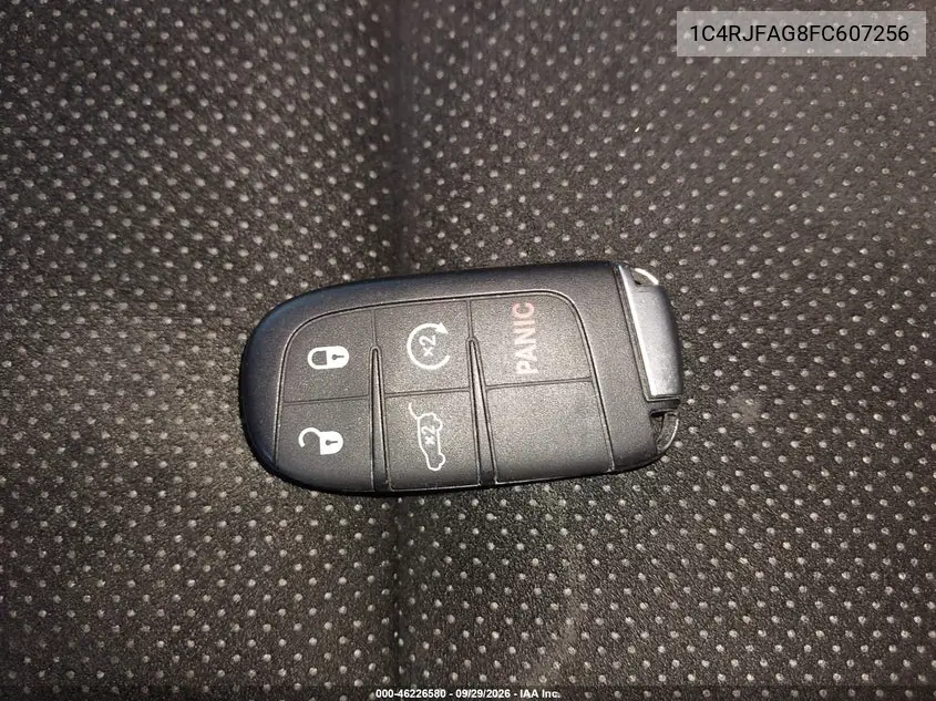 2015 JEEP GRAND CHEROKEE VIN 1C4RJFAG8FC607256 — фото 11