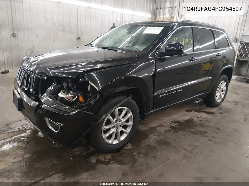 2015 JEEP GRAND CHEROKEE VIN 1C4RJFAG4FC954597 — фото 2