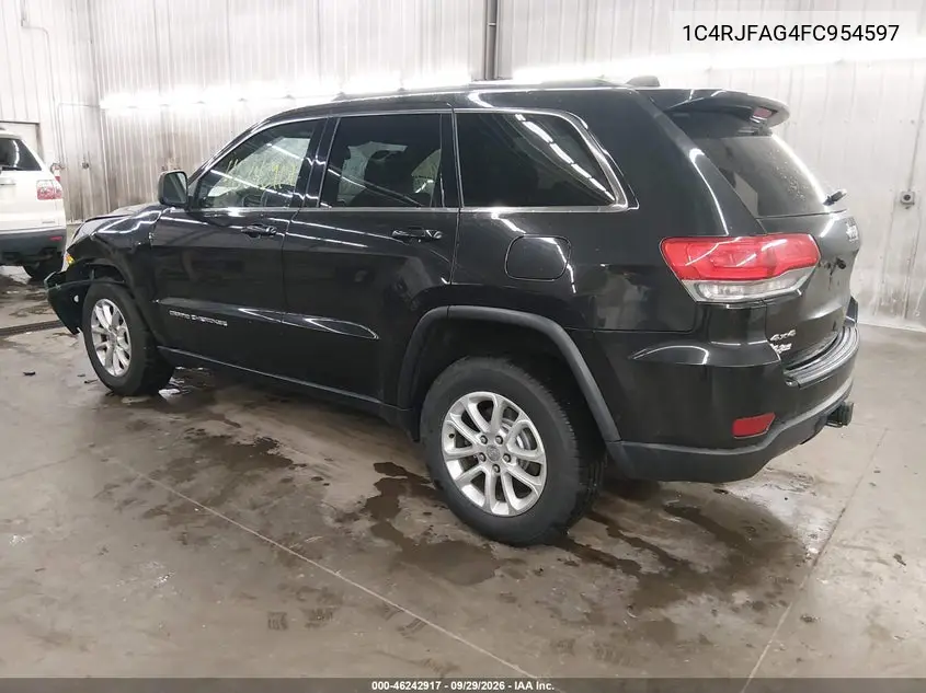 2015 JEEP GRAND CHEROKEE VIN 1C4RJFAG4FC954597 — фото 3