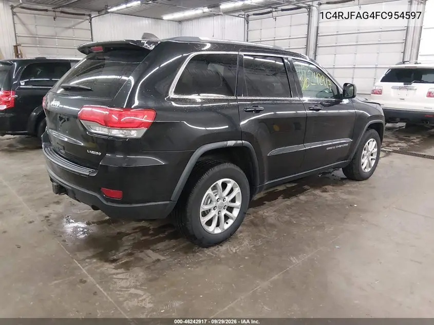 2015 JEEP GRAND CHEROKEE VIN 1C4RJFAG4FC954597 — фото 4