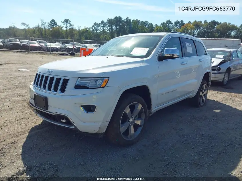 2015 JEEP GRAND CHEROKEE VIN 1C4RJFCG9FC663770 — фото 2