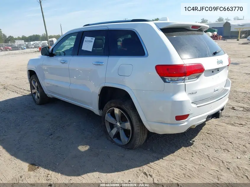 2015 JEEP GRAND CHEROKEE VIN 1C4RJFCG9FC663770 — фото 3
