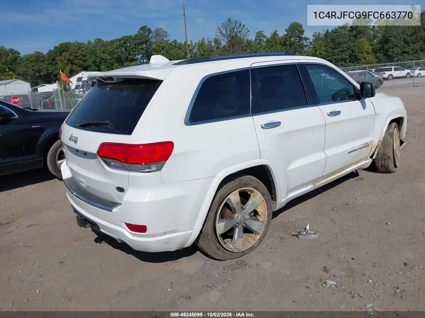 2015 JEEP GRAND CHEROKEE VIN 1C4RJFCG9FC663770 — фото 4