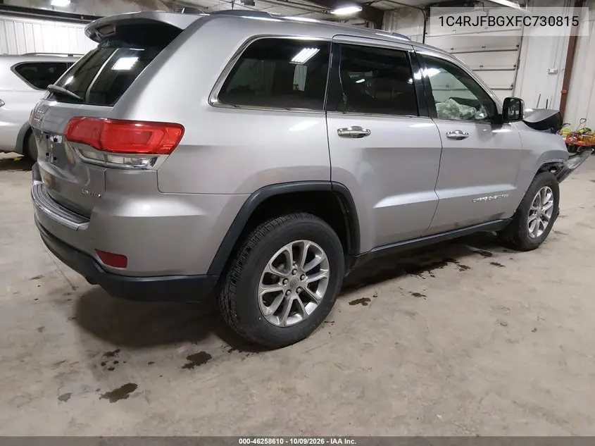 2015 JEEP GRAND CHEROKEE VIN 1C4RJFBGXFC730815 — фото 4