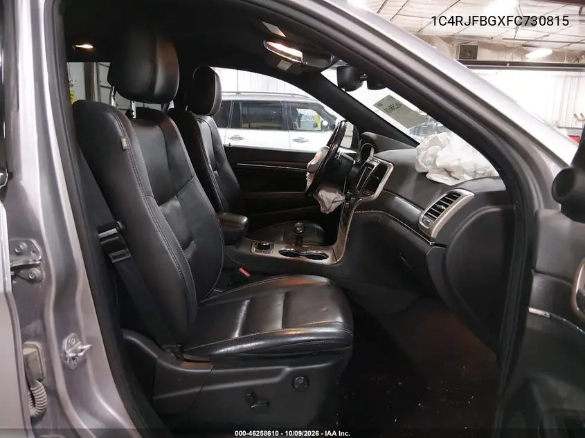 2015 JEEP GRAND CHEROKEE VIN 1C4RJFBGXFC730815 — фото 5