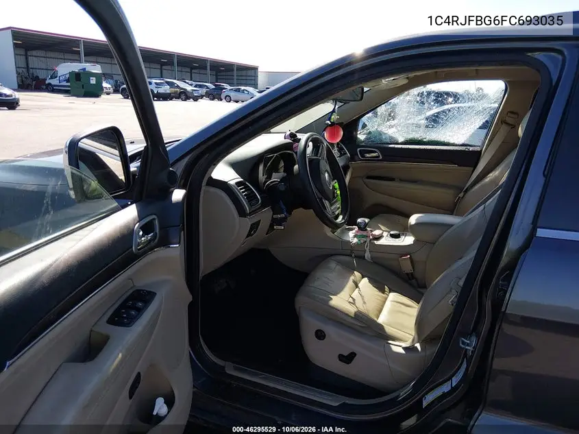 2015 JEEP GRAND CHEROKEE VIN 1C4RJFBG6FC693035 — фото 5