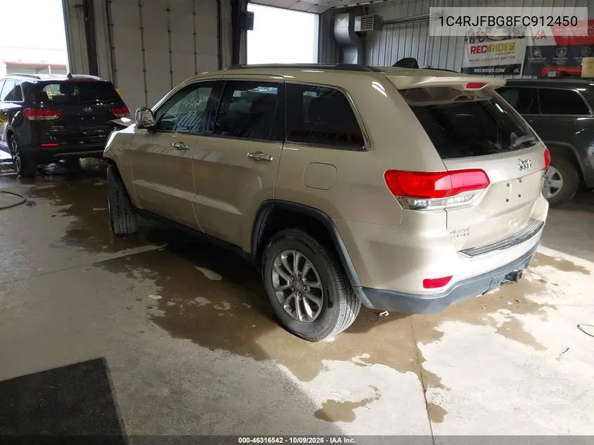 2015 JEEP GRAND CHEROKEE VIN 1C4RJFBG8FC912450 — фото 3
