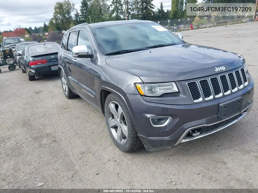 JEEP GRAND CHEROKEE 2015, VIN 1C4RJFCM3FC197209
