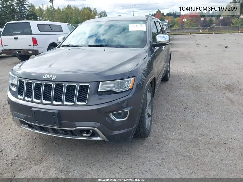 2015 JEEP GRAND CHEROKEE VIN 1C4RJFCM3FC197209 — фото 2