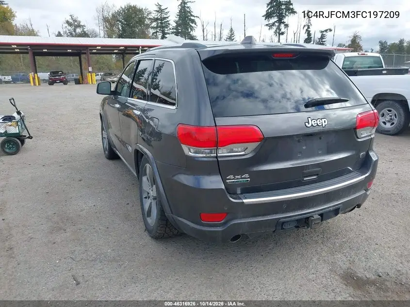 2015 JEEP GRAND CHEROKEE VIN 1C4RJFCM3FC197209 — фото 3