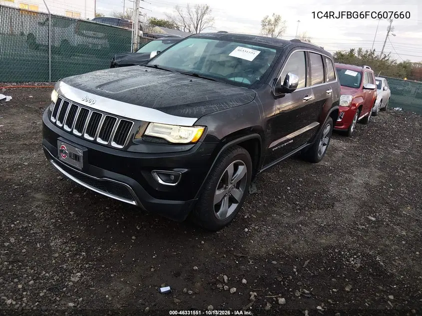 2015 JEEP GRAND CHEROKEE VIN 1C4RJFBG6FC607660 — фото 2