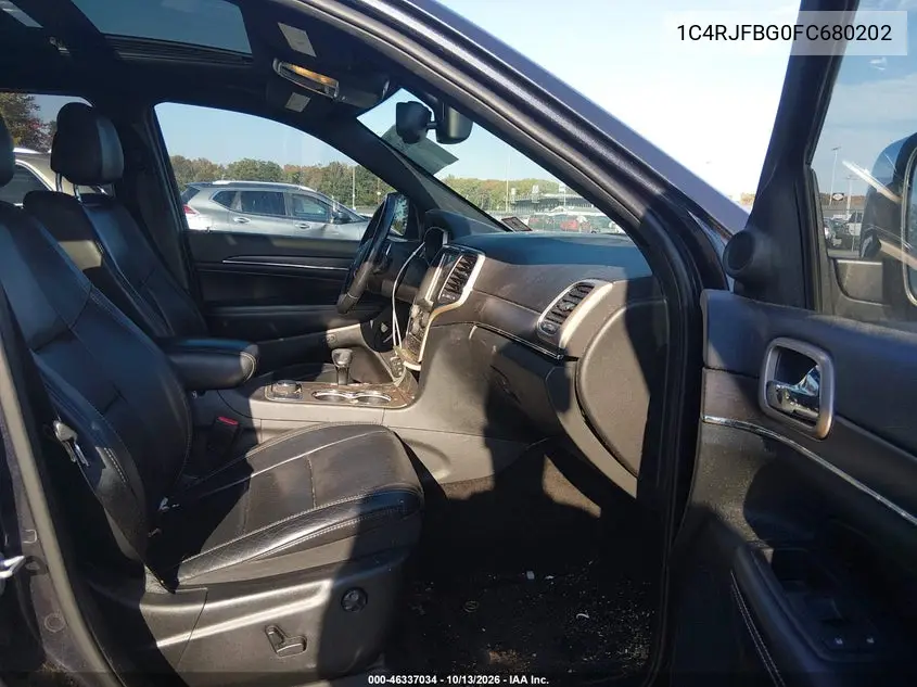 2015 JEEP GRAND CHEROKEE VIN 1C4RJFBG0FC680202 — фото 5