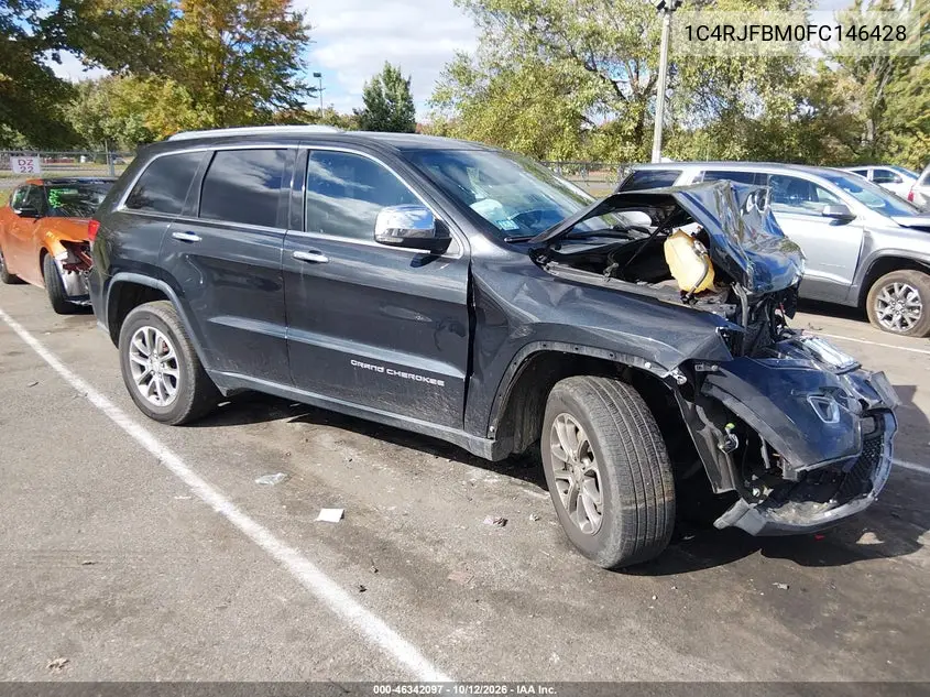 JEEP GRAND CHEROKEE 2015, VIN 1C4RJFBM0FC146428