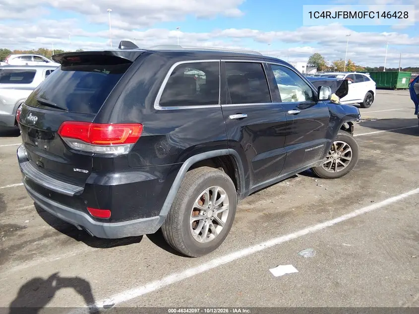 2015 JEEP GRAND CHEROKEE VIN 1C4RJFBM0FC146428 — фото 4