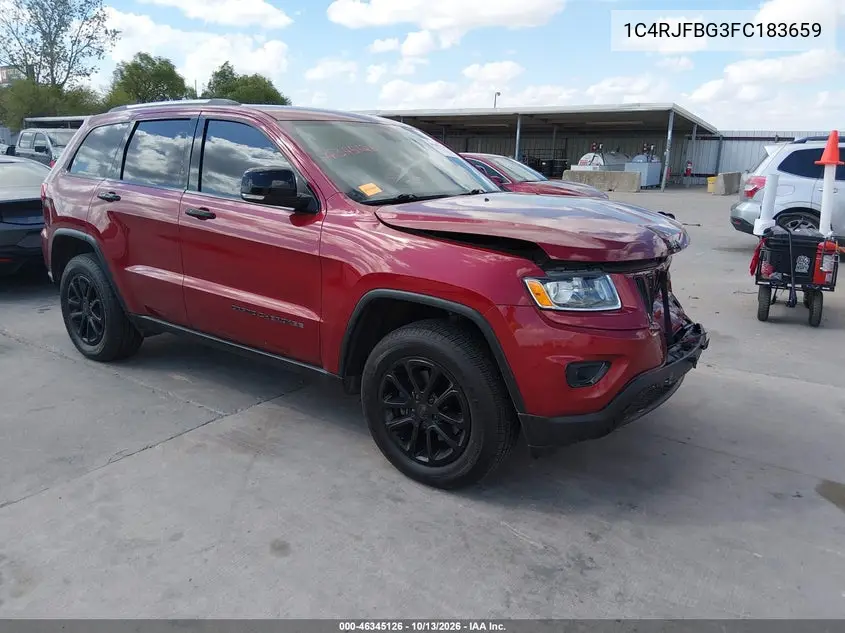 JEEP GRAND CHEROKEE 2015, VIN 1C4RJFBG3FC183659