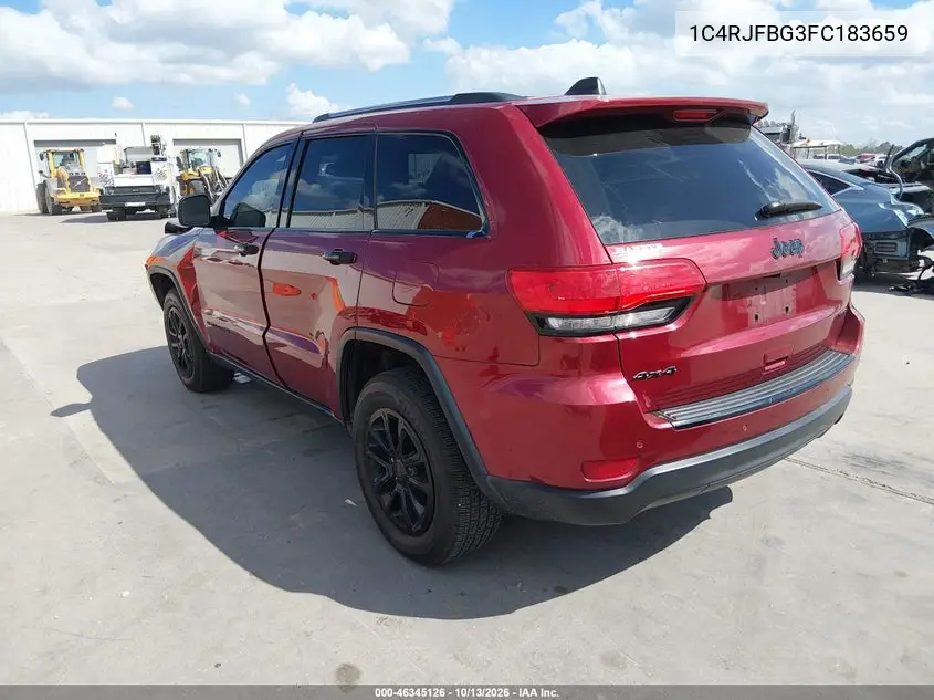 2015 JEEP GRAND CHEROKEE VIN 1C4RJFBG3FC183659 — фото 3