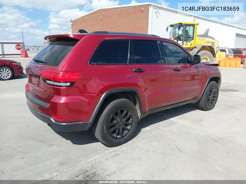 2015 JEEP GRAND CHEROKEE VIN 1C4RJFBG3FC183659 — фото 4