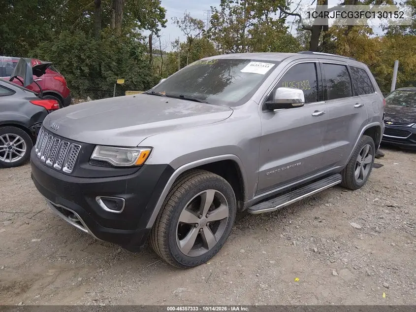2015 JEEP GRAND CHEROKEE VIN 1C4RJFCG3FC130152 — фото 2