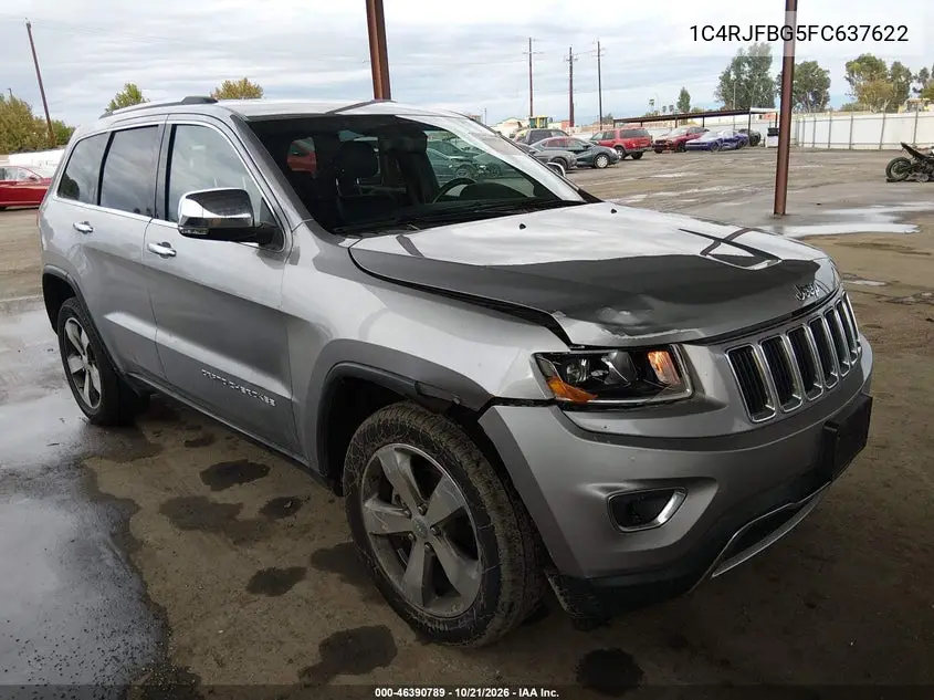 JEEP GRAND CHEROKEE 2015, VIN 1C4RJFBG5FC637622
