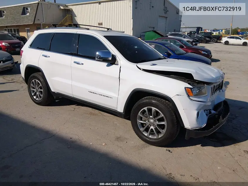 JEEP GRAND CHEROKEE 2015, VIN 1C4RJFBGXFC732919