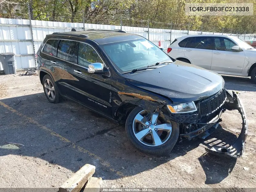 JEEP GRAND CHEROKEE 2015, VIN 1C4RJFBG3FC213338