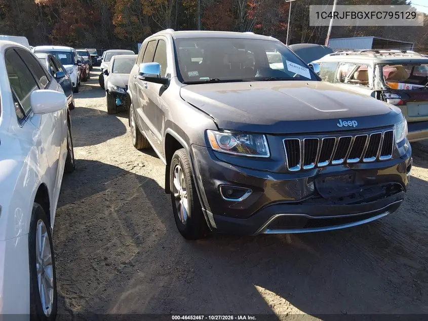 JEEP GRAND CHEROKEE 2015, VIN 1C4RJFBGXFC795129