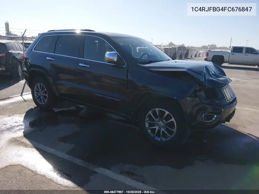 JEEP GRAND CHEROKEE 2015, VIN 1C4RJFBG4FC676847