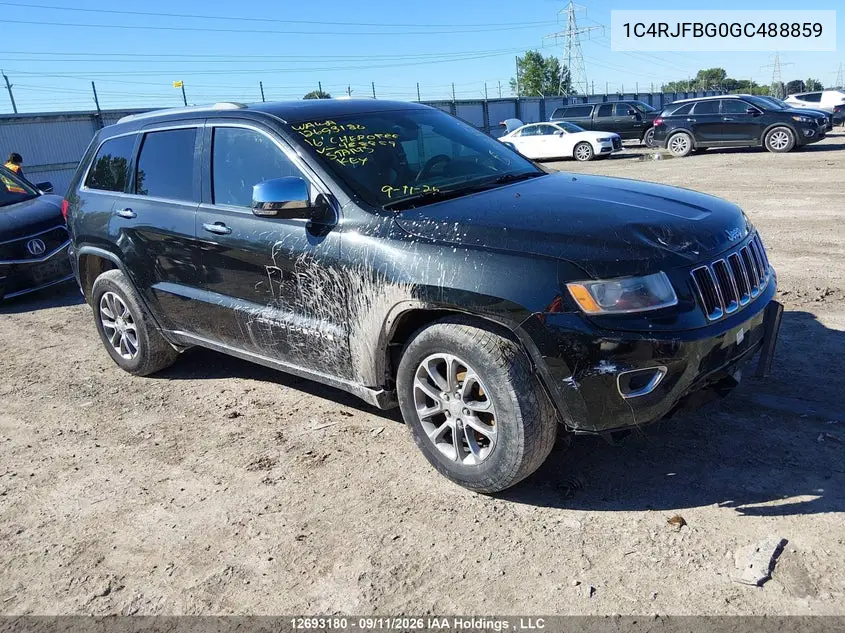 JEEP GRAND CHEROKEE 2016, VIN 1C4RJFBG0GC488859