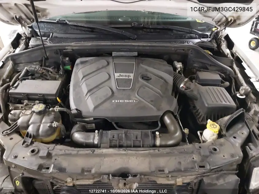 2016 JEEP GRAND CHEROKEE VIN 1C4RJFJM3GC429845 — фото 10