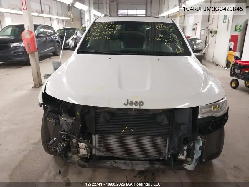 2016 JEEP GRAND CHEROKEE VIN 1C4RJFJM3GC429845 — фото 13