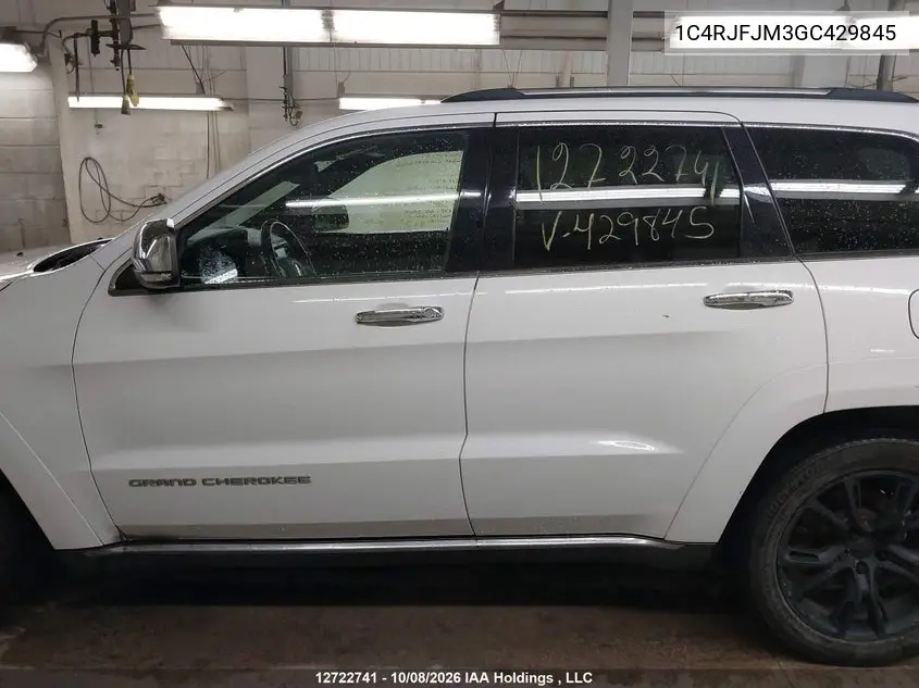 2016 JEEP GRAND CHEROKEE VIN 1C4RJFJM3GC429845 — фото 15