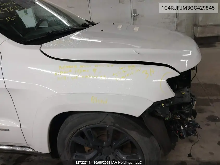 2016 JEEP GRAND CHEROKEE VIN 1C4RJFJM3GC429845 — фото 22