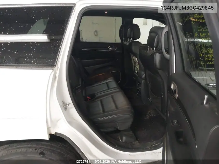 2016 JEEP GRAND CHEROKEE VIN 1C4RJFJM3GC429845 — фото 8
