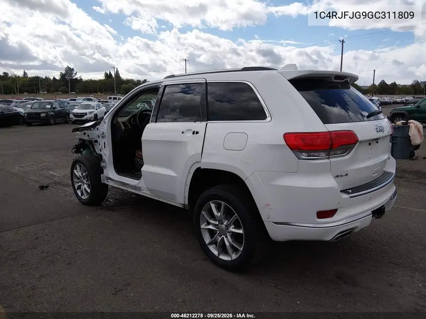2016 JEEP GRAND CHEROKEE VIN 1C4RJFJG9GC311809 — фото 3