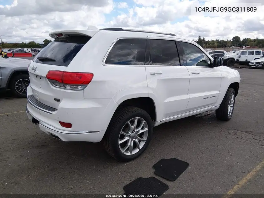 2016 JEEP GRAND CHEROKEE VIN 1C4RJFJG9GC311809 — фото 4