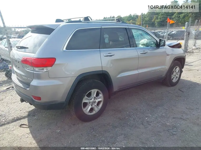 2016 JEEP GRAND CHEROKEE VIN 1C4RJFAGXGC414141 — фото 4