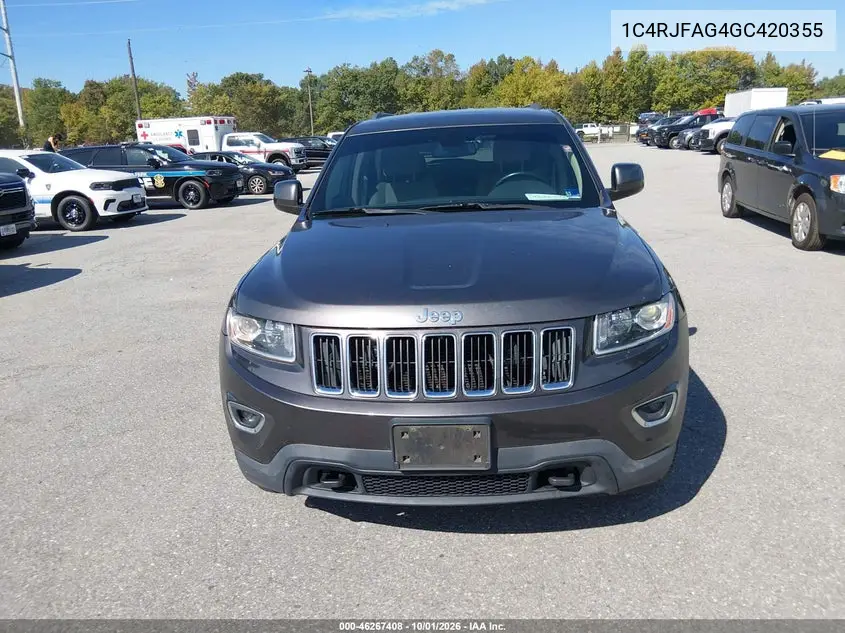 2016 JEEP GRAND CHEROKEE VIN 1C4RJFAG4GC420355 — фото 15