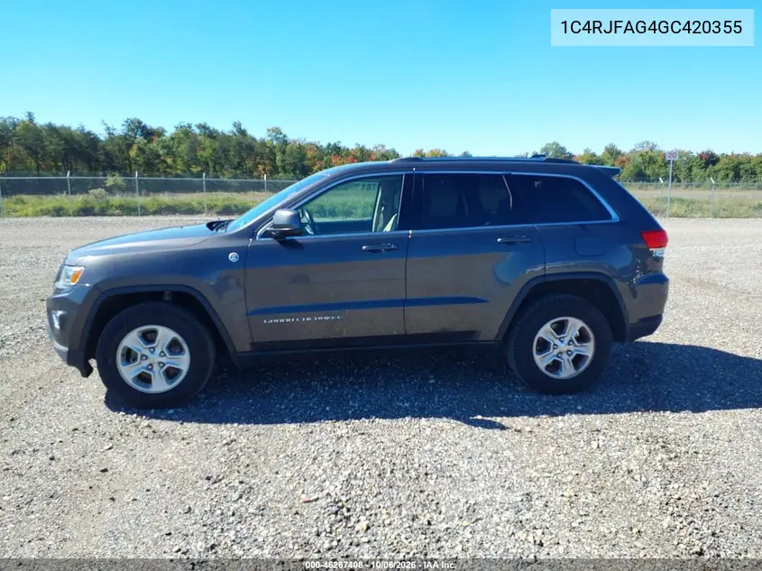 2016 JEEP GRAND CHEROKEE VIN 1C4RJFAG4GC420355 — фото 17