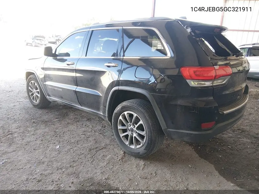 2016 JEEP GRAND CHEROKEE VIN 1C4RJEBG5GC321911 — фото 3