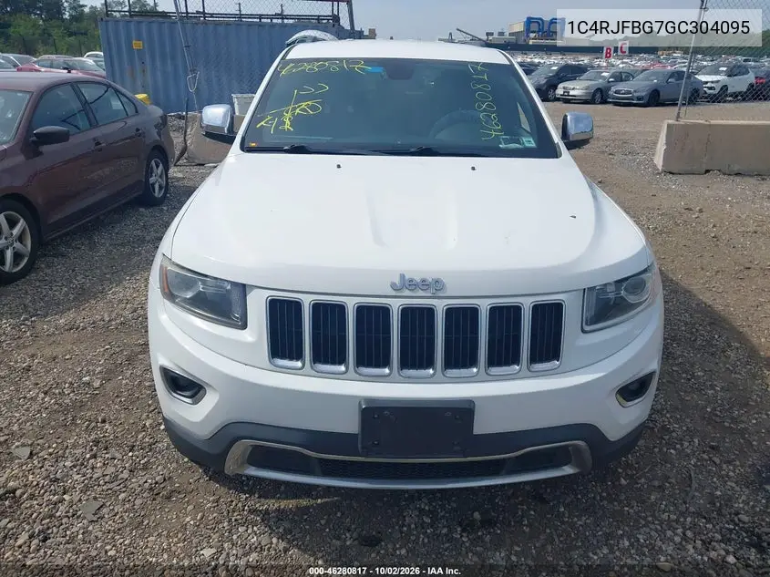 2016 JEEP GRAND CHEROKEE VIN 1C4RJFBG7GC304095 — фото 12
