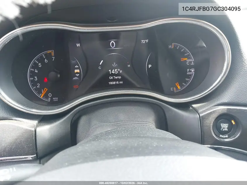 2016 JEEP GRAND CHEROKEE VIN 1C4RJFBG7GC304095 — фото 15