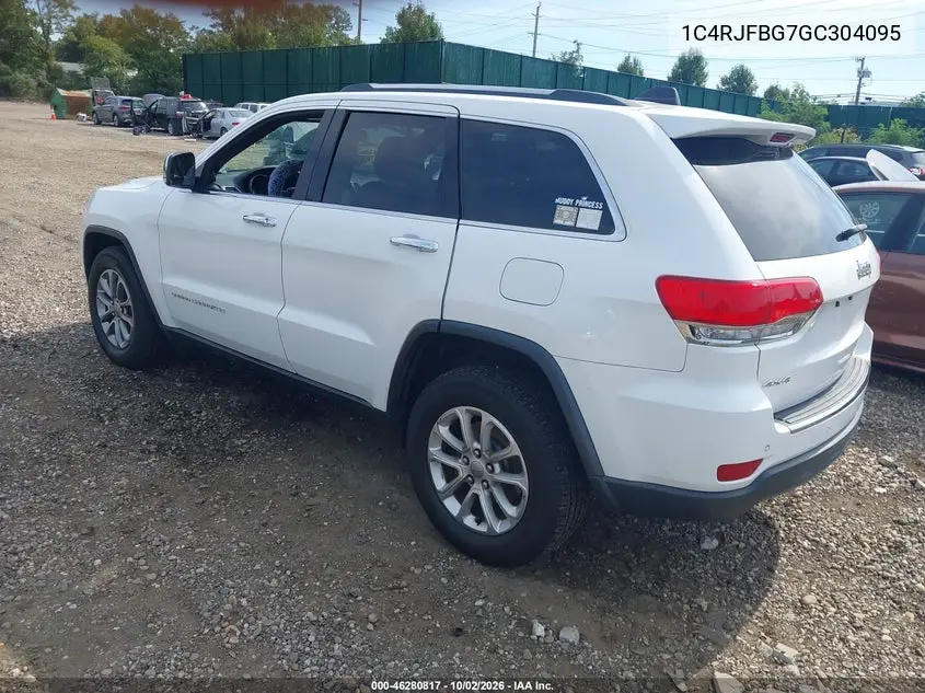 2016 JEEP GRAND CHEROKEE VIN 1C4RJFBG7GC304095 — фото 3