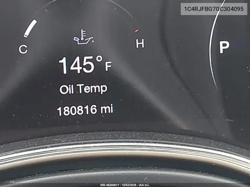 2016 JEEP GRAND CHEROKEE VIN 1C4RJFBG7GC304095 — фото 7