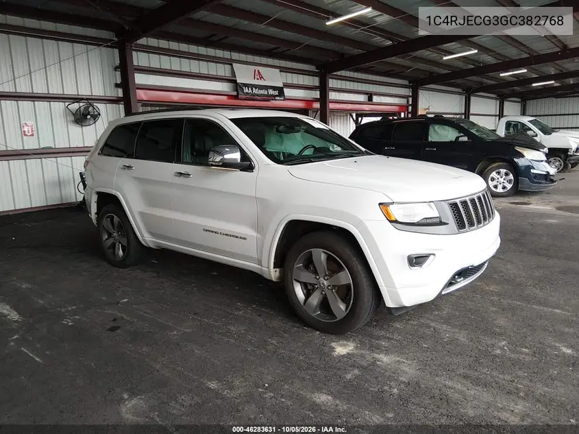 JEEP GRAND CHEROKEE 2016, VIN 1C4RJECG3GC382768