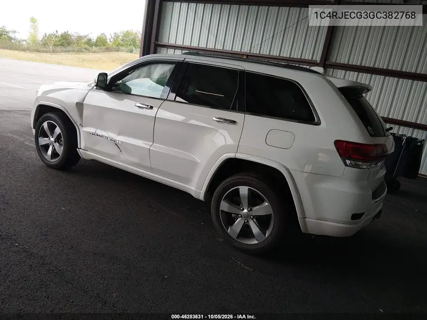 2016 JEEP GRAND CHEROKEE VIN 1C4RJECG3GC382768 — фото 3