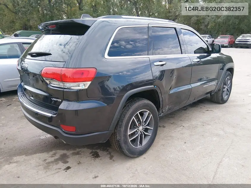 2016 JEEP GRAND CHEROKEE VIN 1C4RJEBG2GC382357 — фото 4